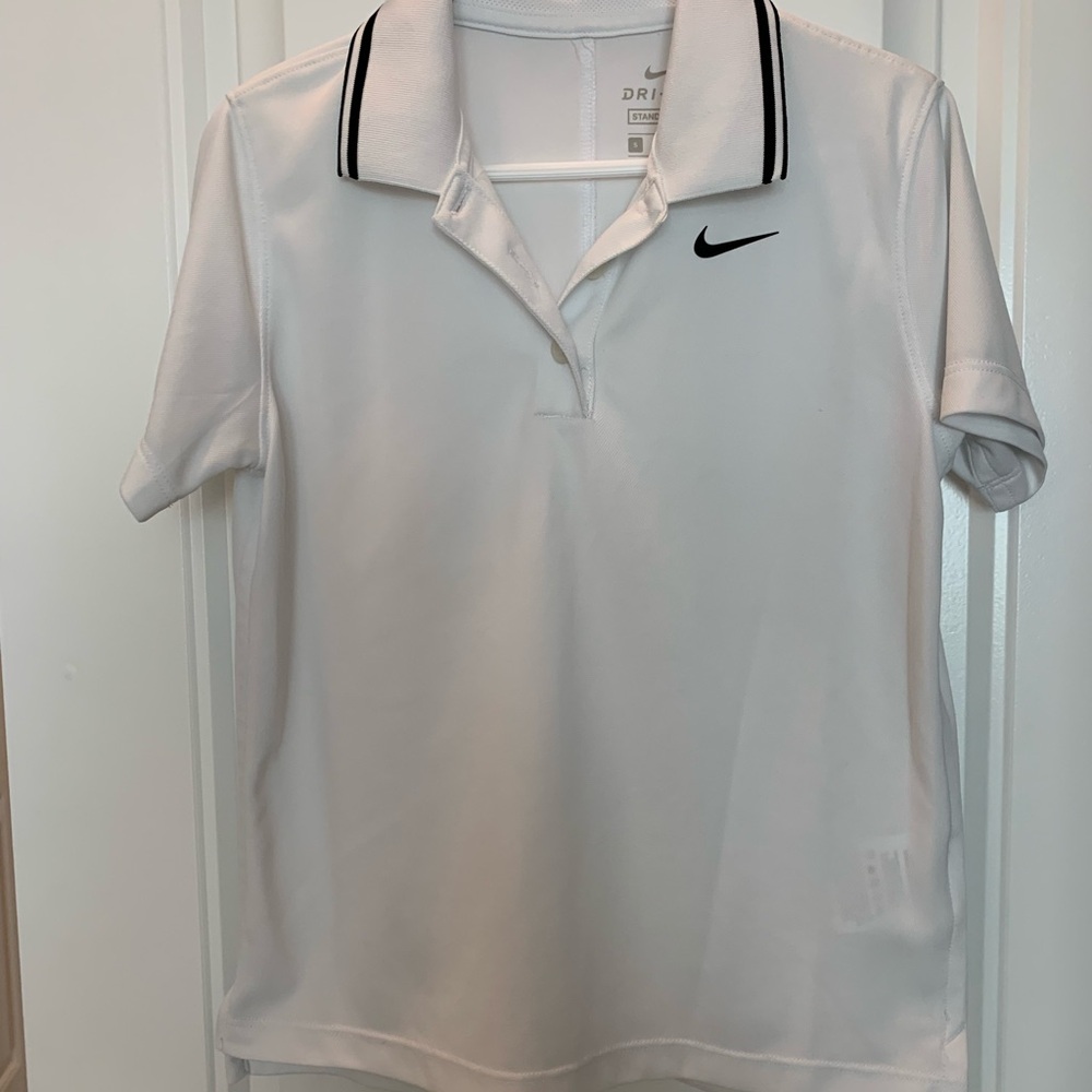 Nike White Polo Shirt - Girls